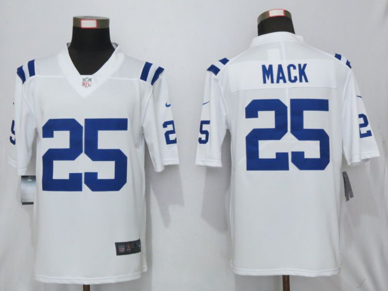 Men Indianapolis Colts #25 Mack White Nike Vapor Untouchable Limited Playe NFL Jerseys